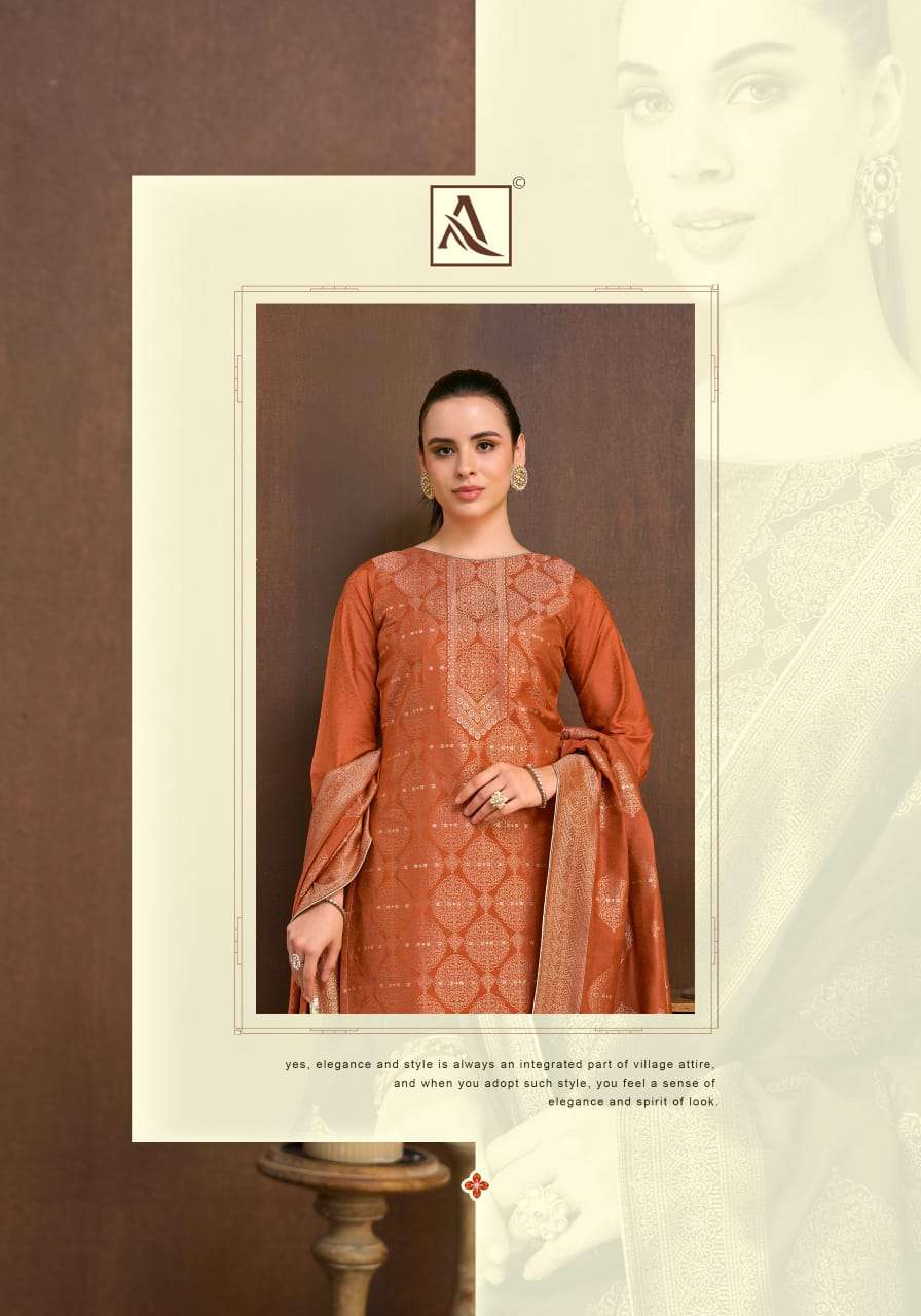ALOK SUIT HUM SAFAR VOL 6 MALSIN JACQUARD PRINT SALWAR KAMEEZ MATERIAL WHOLESALER ALOK SUIT HUM SAFAR VOL 6 MALSIN JACQUARD PRINT SALWAR KAMEEZ MATERIAL WHOLESALER